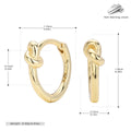Damen Creolen mit elegantem Knotendesign Shop Nory