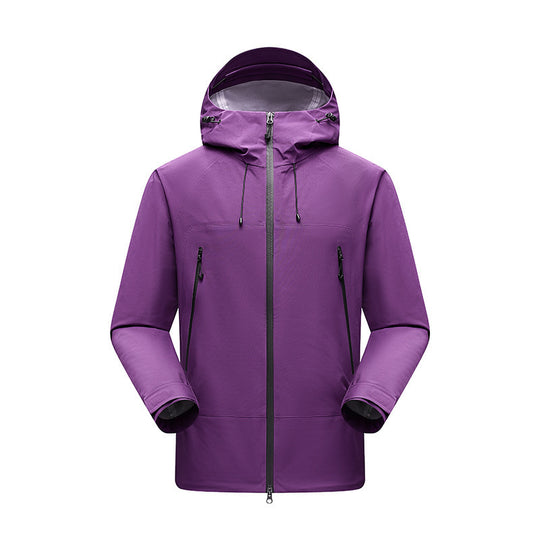 Herren Minimalistische technische dreilagige Softshelljacke mit versiegelten Nähten und wasserdichtem Frontreißverschluss Shop Nory