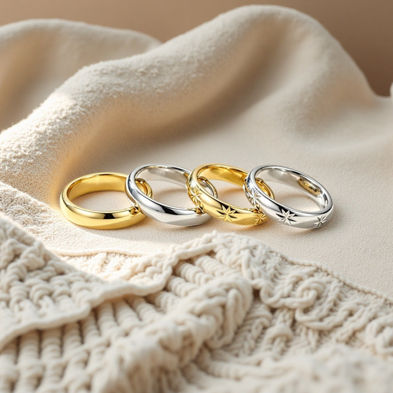 Damen Ring mit filigranem Floraldesign Shop Nory