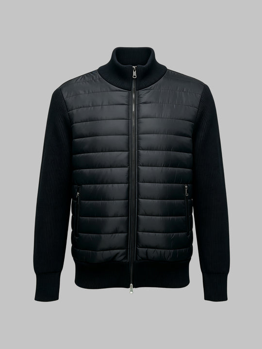 Herren Sportliche Steppjacke mit hochschließendem Kragen