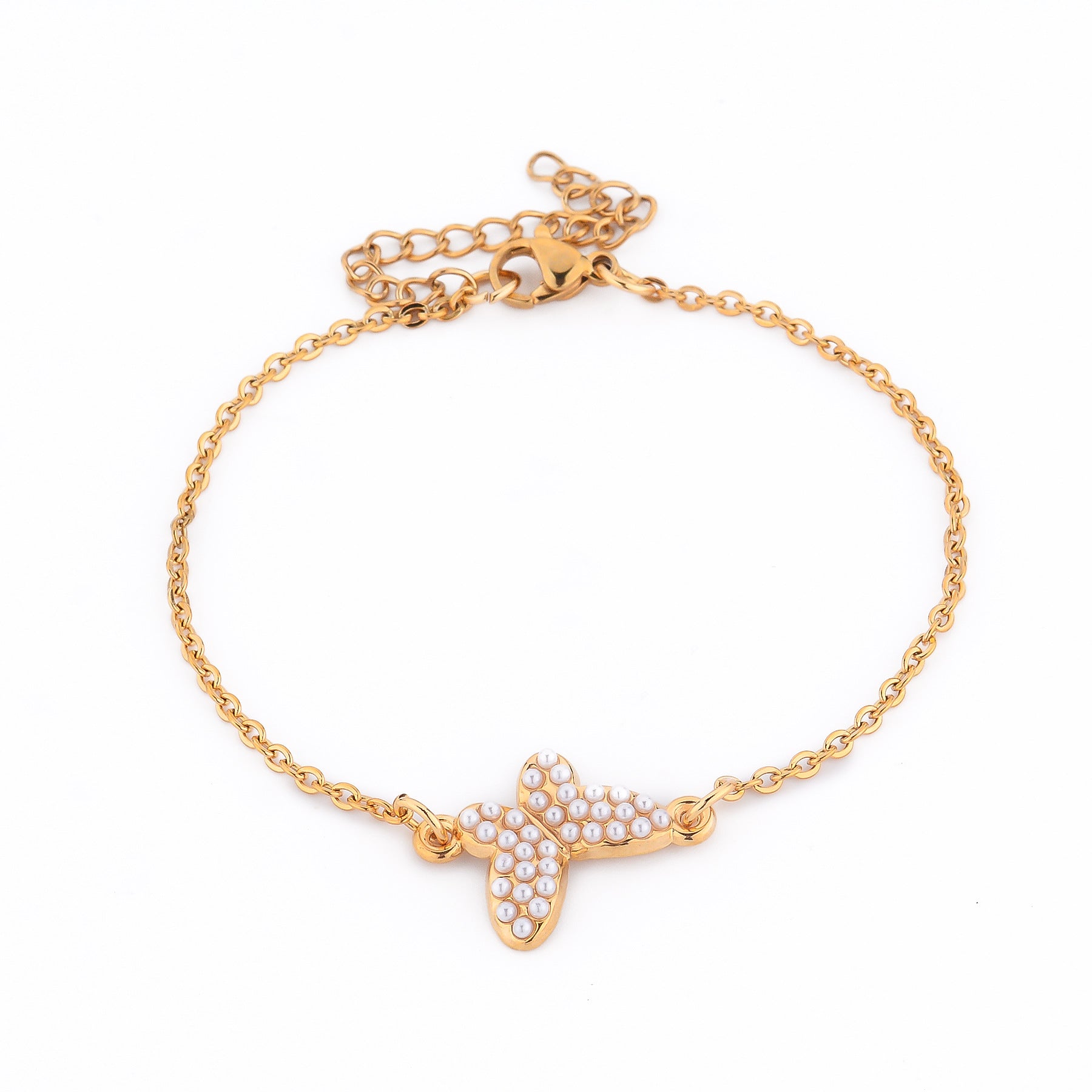 Damen Armband mit maritimem Seestern-Design und zarten Perlenakzenten Shop Nory