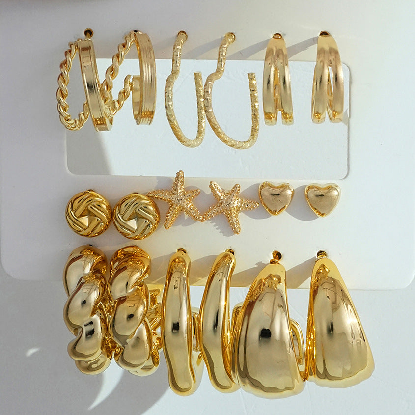 Damen Ohrstecker Set mit modernen, stilvollen Designs Shop Nory