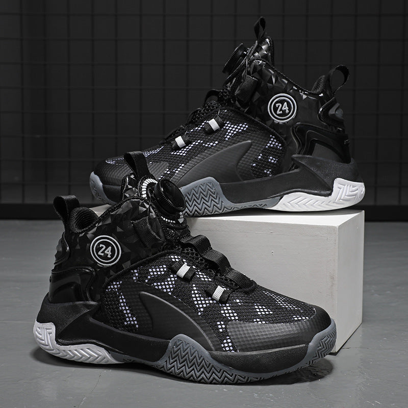 Unisex High-Top Basketball-Sneaker mit Drehverschluss und atmungsaktivem Mesh Shopy Nory