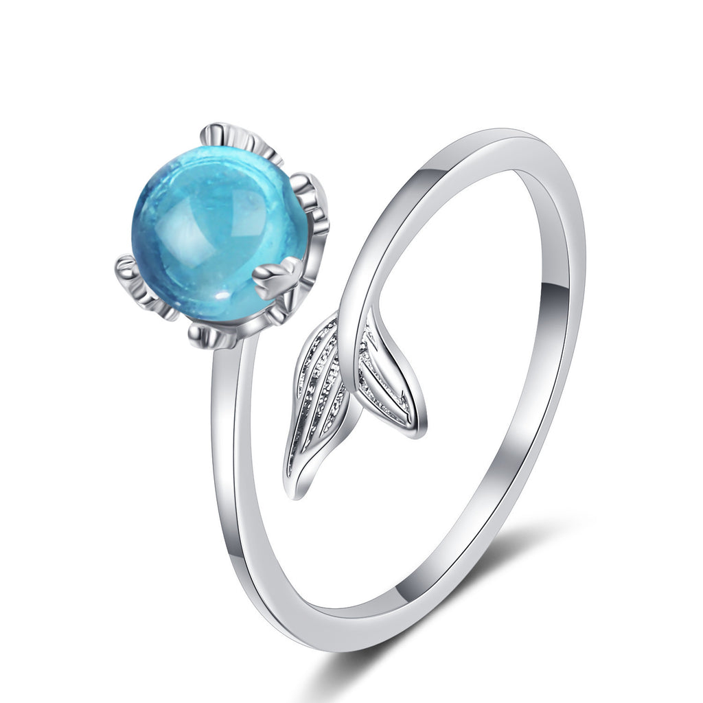 Damen Art Deco Schmuckring mit filigranem Blattmotiv Shop Nory