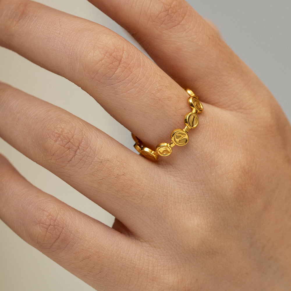 Damen Offenes Armband mit kunstvollem Münzmotiv Shop Nory