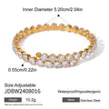 Damen Glitzerndes verstellbares Armband mit Zirkonia Shop Nory