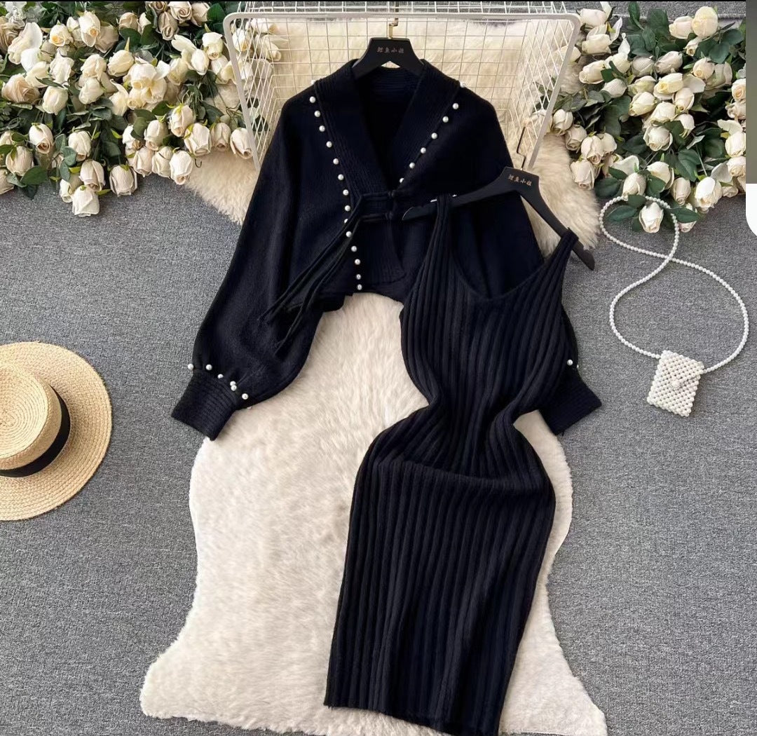 Damen Elegantes Strickset mit Rib-Design Shop Nory