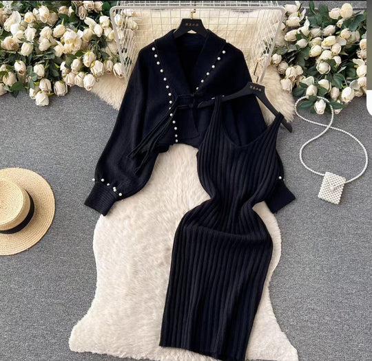 Damen Elegantes Strickset mit Rib-Design Shop Nory