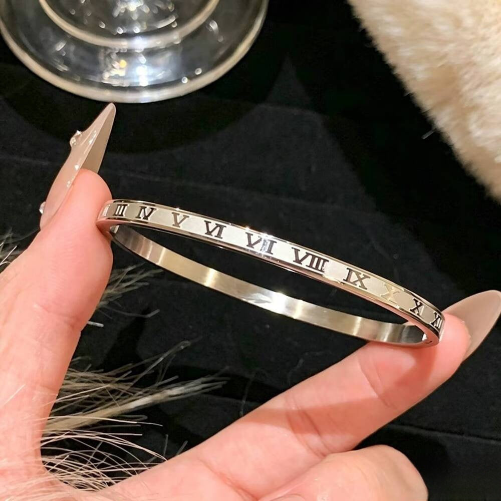 Damen Armreif mit römischen Ziffern Shop Nory
