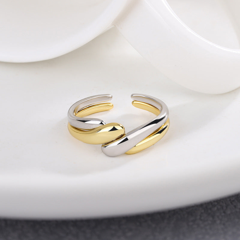 Damen Eleganter und stilvoller Ring mit geschwungenem Design Shop Nory