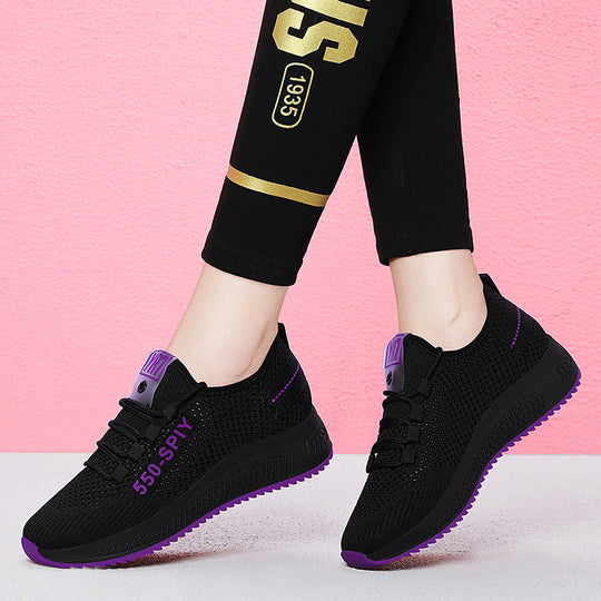 Damen Atmungsaktive und flexible Laufschuhe mit dämpfender Sohle