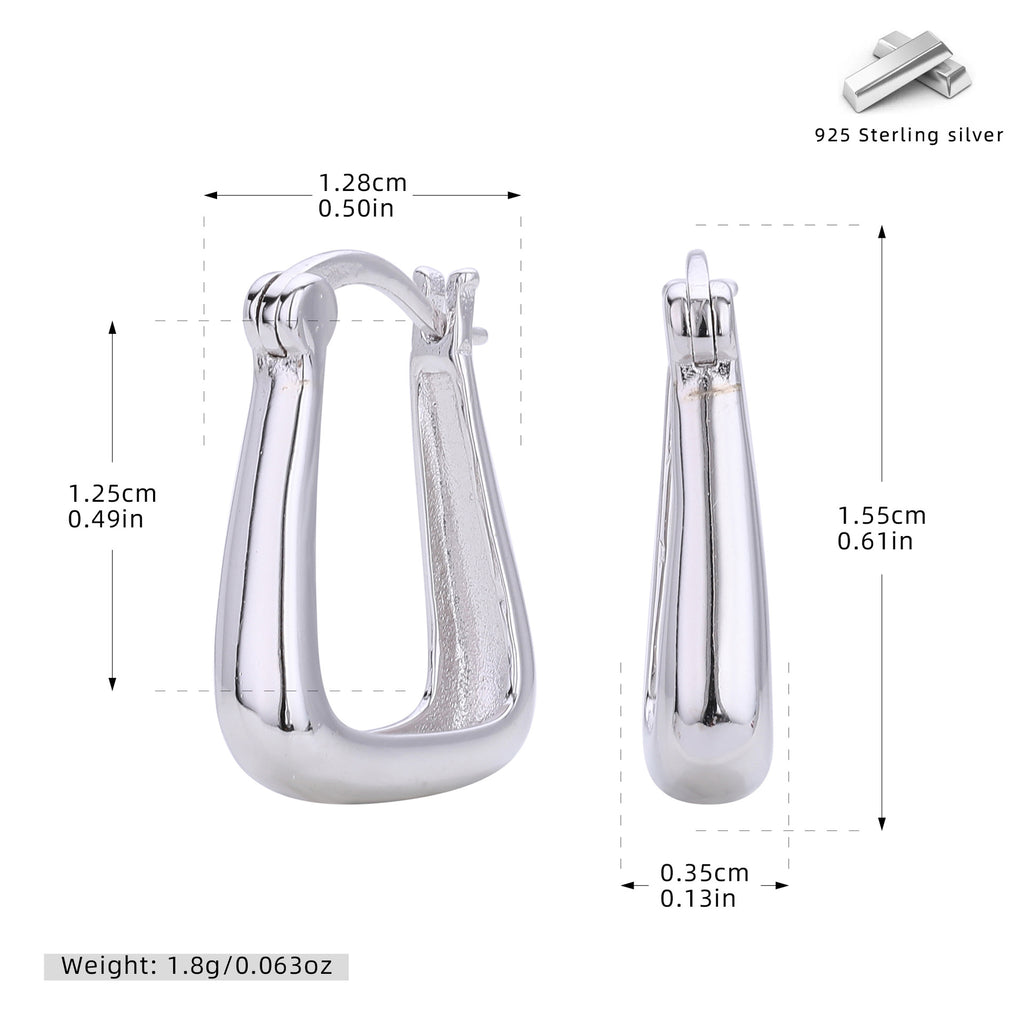 Damen Ohrhänger im modernen, minimalistischen Design aus 925 Sterling Silber Shop Nory