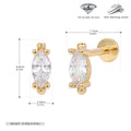Damen Ohrstecker mit luxuriösem 5A Zirkonbesatz aus hochwertigem 925 Sterling Silber Shop Nory