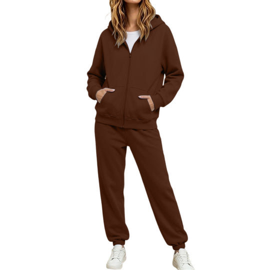 Damen Komfortabler Kapuzenpullover und Jogginghose Set Shop Nory
