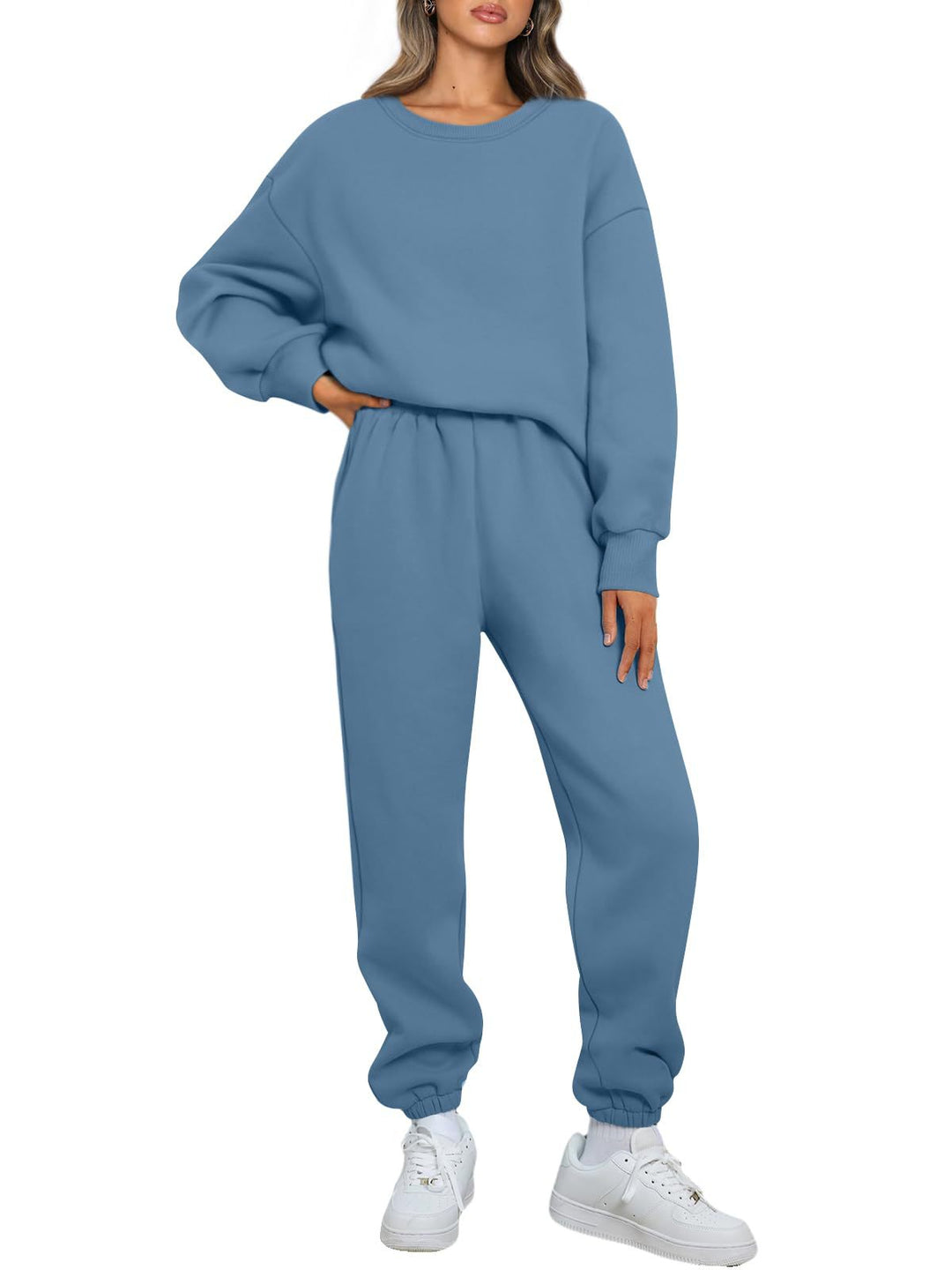 Damen nan gemütliches zweiteiliges Lounge-Set aus French-Terry mit Oversize-Sweatshirt und taillierter Jogginghose Shop Nory