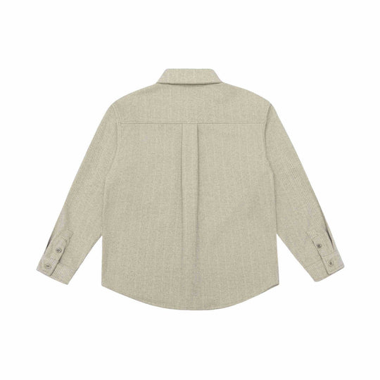 Herren Hemdjacke aus Wollmix mit Kentkragen und Brustpattentasche Shop Nory