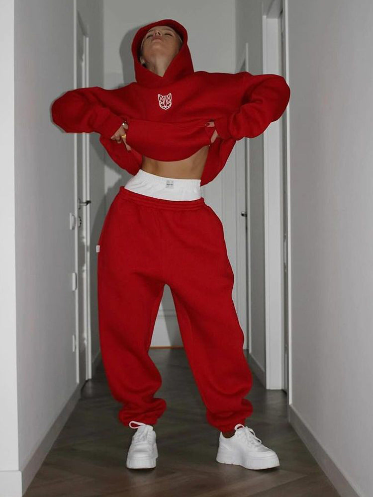 Damen Oversized Hoodie mit lässigen Hosen