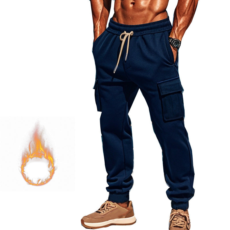 Herren nan Thermo-Cargojogginghose mit Fleecefutter elastischem Bund und großen Cargotaschen Shop Nory