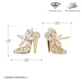 Damen Ohrringe in Pumps-Design mit funkelnden Zirkonia Shop Nory