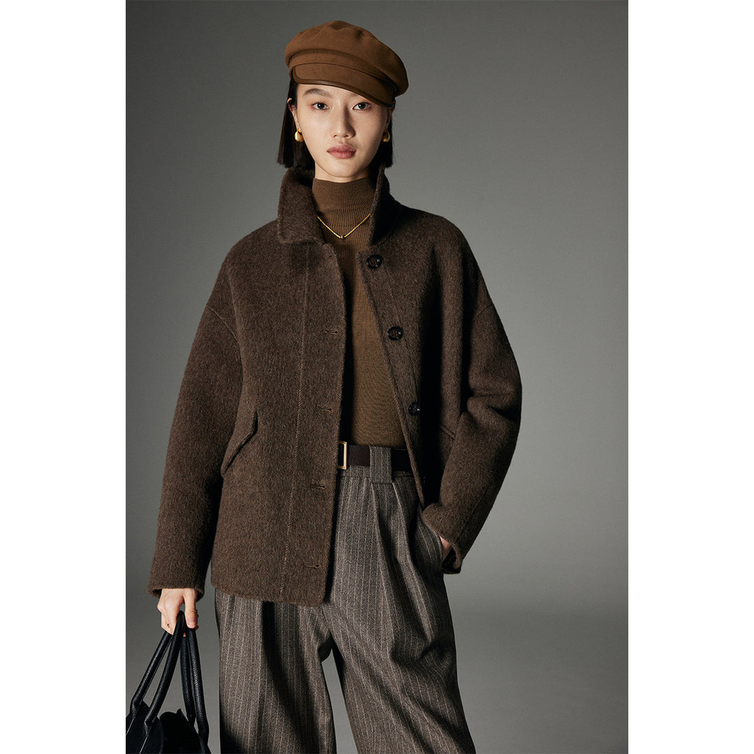 Damen Stilvolle Wolljacke Shop Nory