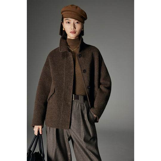 Damen Stilvolle Wolljacke Shop Nory