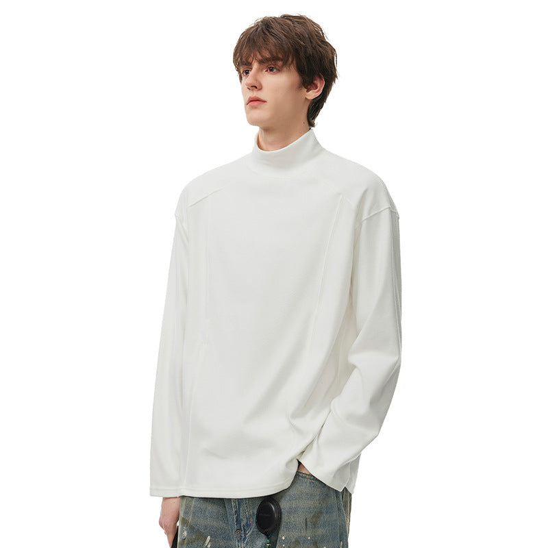Herren Oversize Rollkragenpullover aus weichem Baumwoll‑Mix mit Raglanärmeln Shop Nory