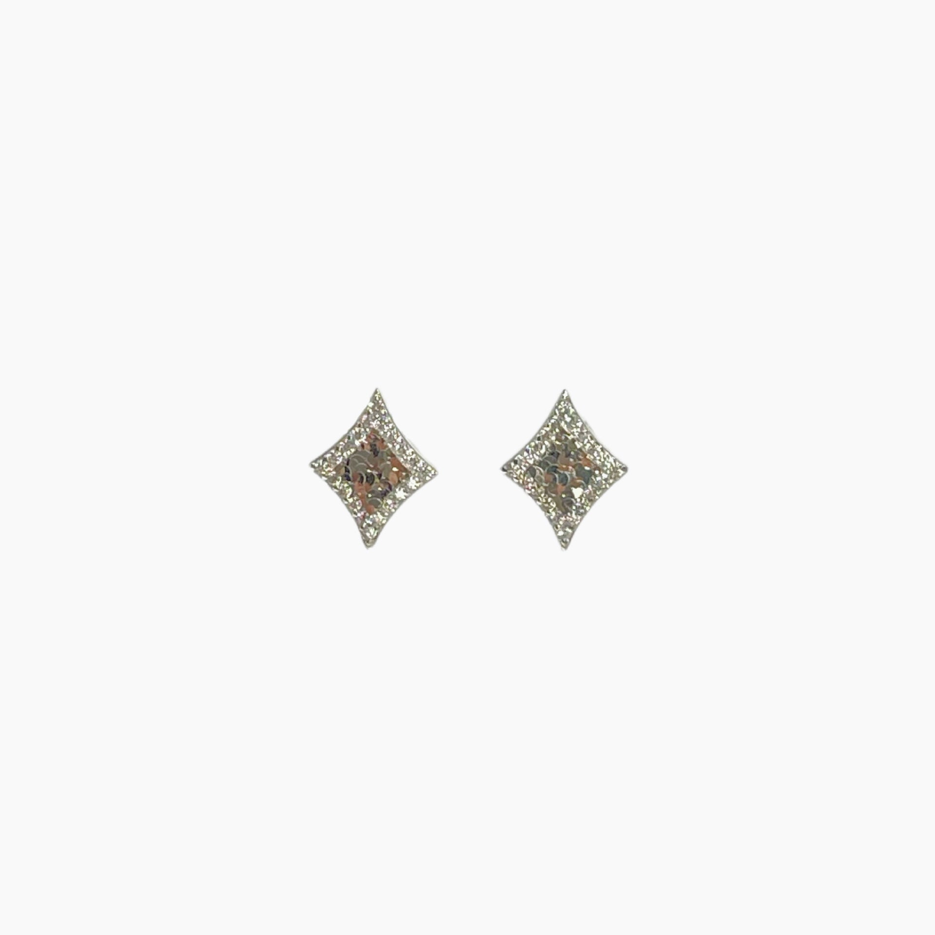 Damen Funkelnde Diamantohrringe im eleganten Rauten-Design Shop Nory