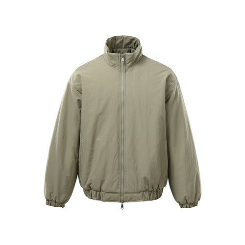 Unisex Boxy-Zipblousonjacke mit winddichter Microfaserhülle, hohem Stehkragen und Zweiwege-Reißverschluss Shop Nory