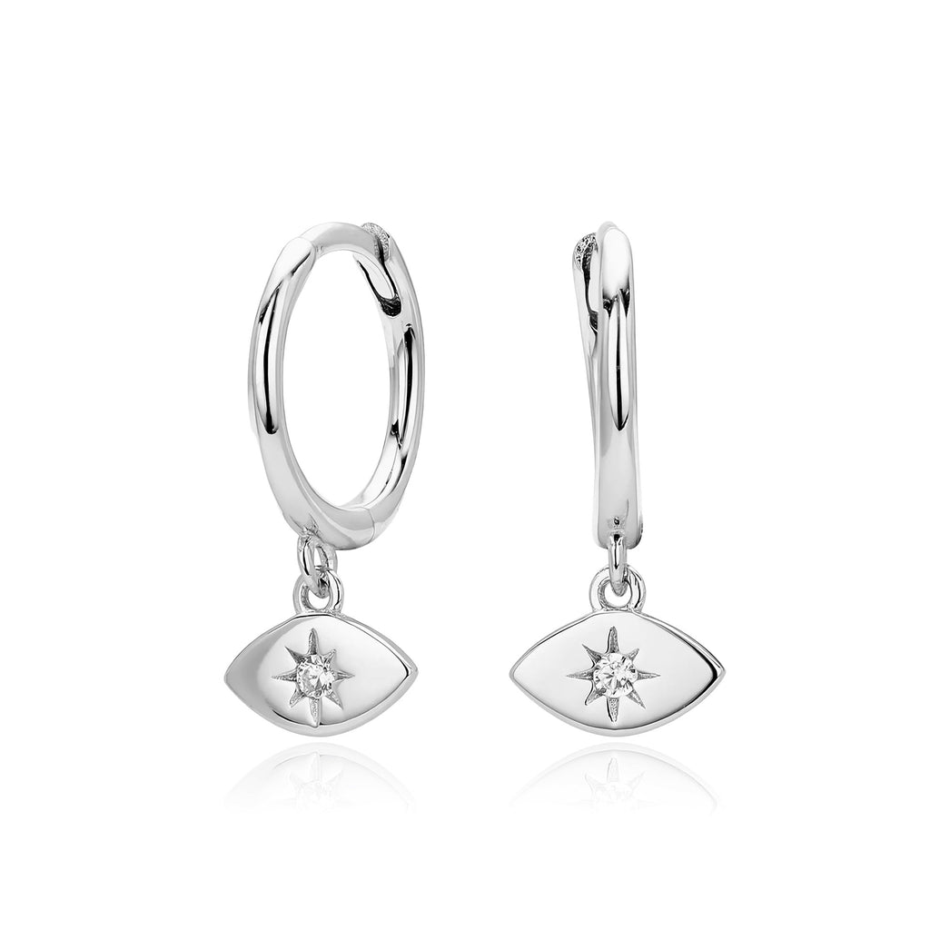 Damen Ohrhänger mit schützendem Augenanhänger aus 925 Sterling Silber Shop Nory