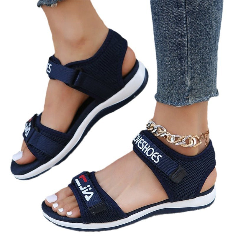 Damen Bequeme Outdoor-Sandalen mit verstellbaren Riemen und rutschfester Sohle Shopnory