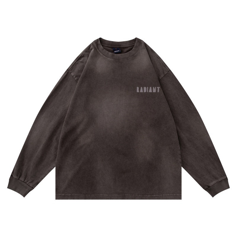 Unisex Oversize-Sweatshirt mit pigmentierter Waschung und dezentem Brustprint Shop Nory