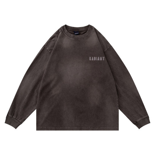 Unisex Oversize-Sweatshirt mit pigmentierter Waschung und dezentem Brustprint Shop Nory