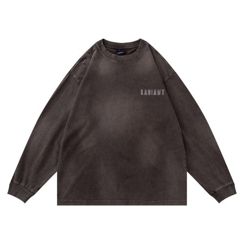 Unisex Oversize-Sweatshirt mit pigmentierter Waschung und dezentem Brustprint Shop Nory