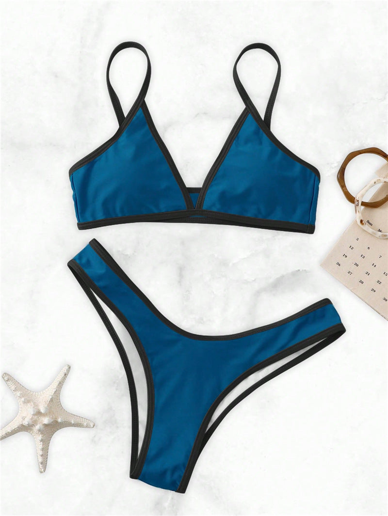 Damen Triangel-Bikini mit eleganter Naht und sportlichem Schnitt