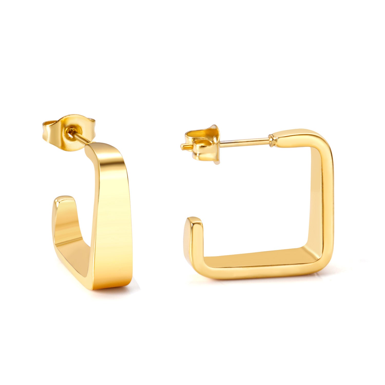 Damen Hängende Ohrringe aus hochwertigem Edelstahl mit goldplattierter Oberfläche Shop Nory