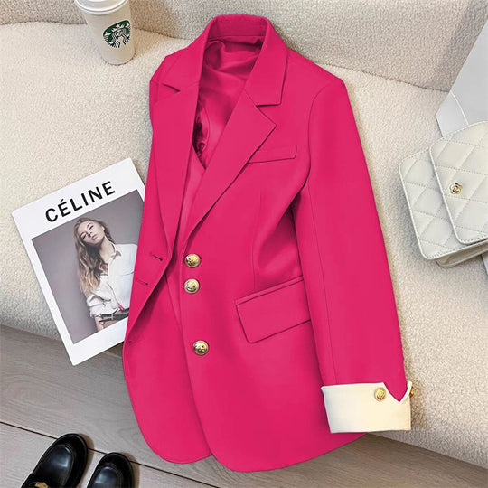 Damen Eleganter Blazer mit goldenen Knöpfen Shop Nory