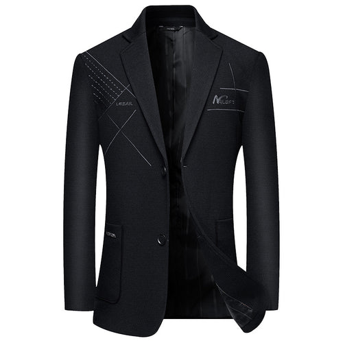 Herren elegantes halbgefüttertes Struktur-Sakko mit gesteppter Thermo-Innenfütterung und aufgesetzten Taschen Shop Nory