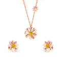Damen Schmuckset mit floralem Design und funkelnden Zirkonia Shop Nory