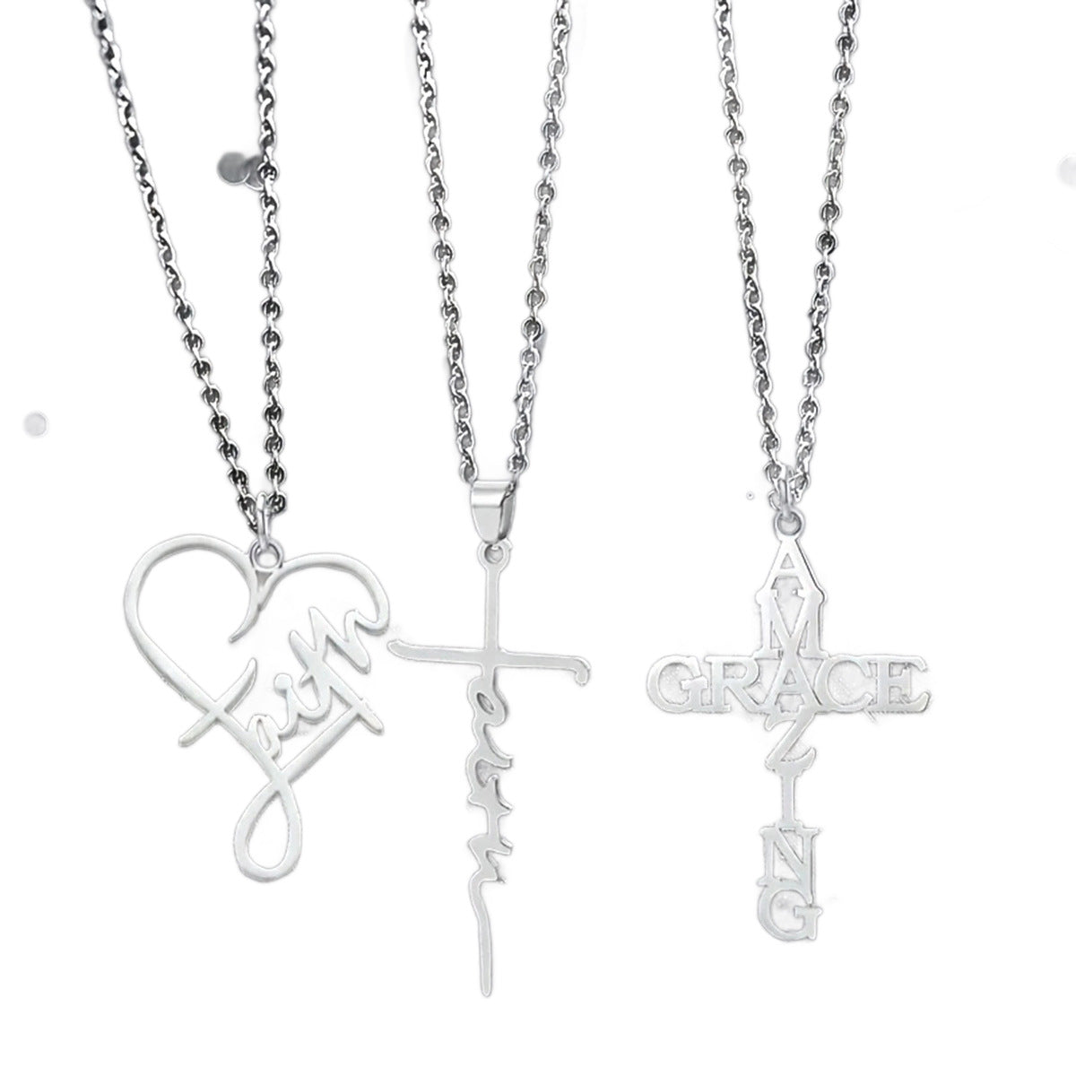 Damen Halskettenset mit stilvollen Anhängern und einzigartigen Botschaften Shop Nory