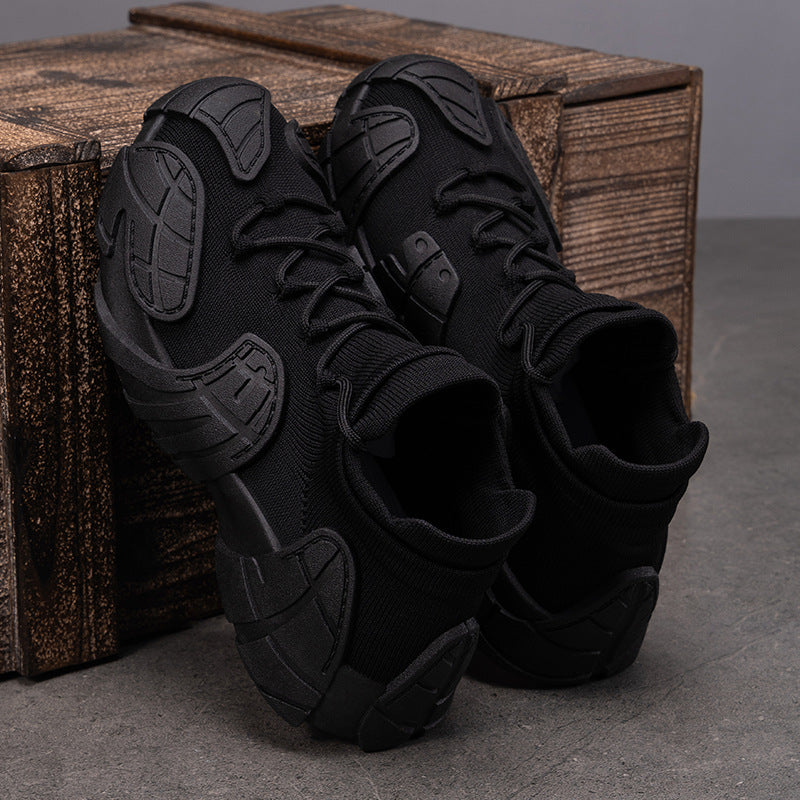 Herren nan robuster taktischer Sneaker mit nahtlosem Strickschaft, stoßdämpfender EVA-Zwischensohle und profiliertem Schutzoverlay Shop Nory