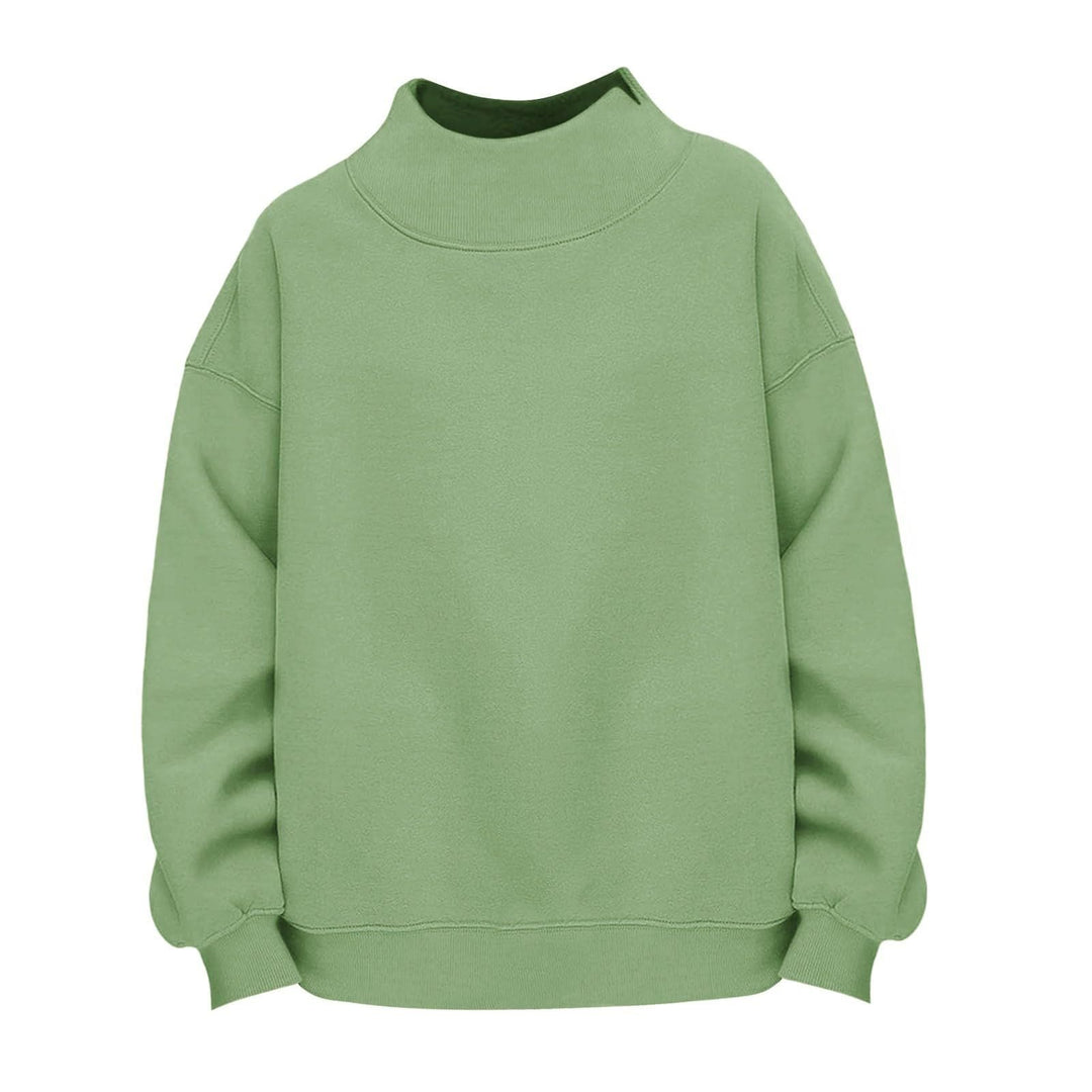 Damen Lässiges Funnel-Neck Sweatshirt im Oversize‑Schnitt mit überschnittener Schulter Shop Nory