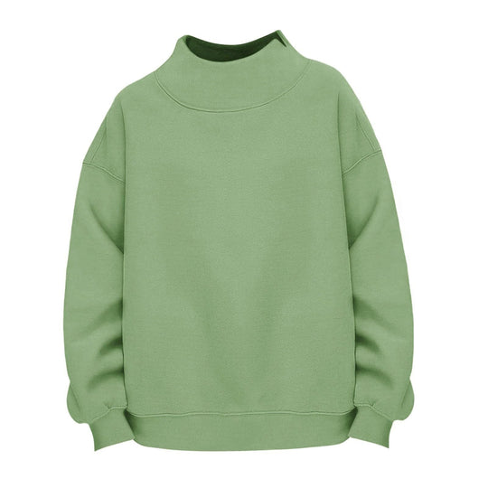 Damen Lässiges Funnel-Neck Sweatshirt im Oversize‑Schnitt mit überschnittener Schulter Shop Nory