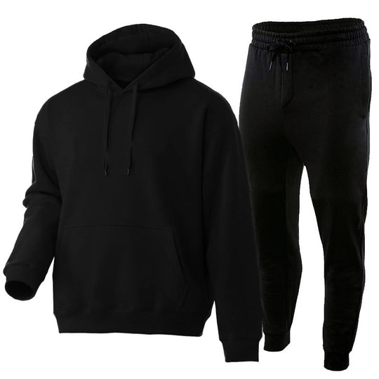 Unisex Premium-Sweatset mit doppelt vernähtem Hoodie, Kängurutasche und ergonomischer Tapered-Jogginghose Shop Nory