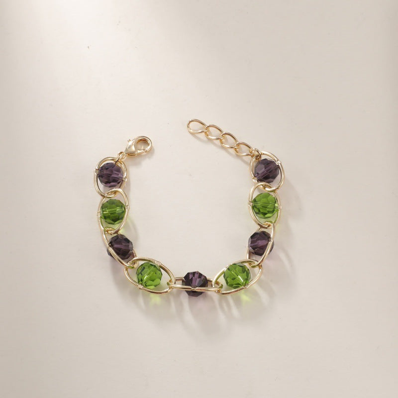 Damen Armband mit funkelnden Kristallperlen Shop Nory
