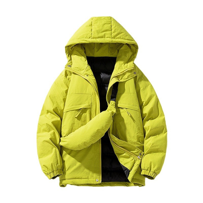 Herren Gepolsterter Ripstop-Parka mit Kapuze Oversize-Schnitt und integrierter Umhängetasche Shop Nory