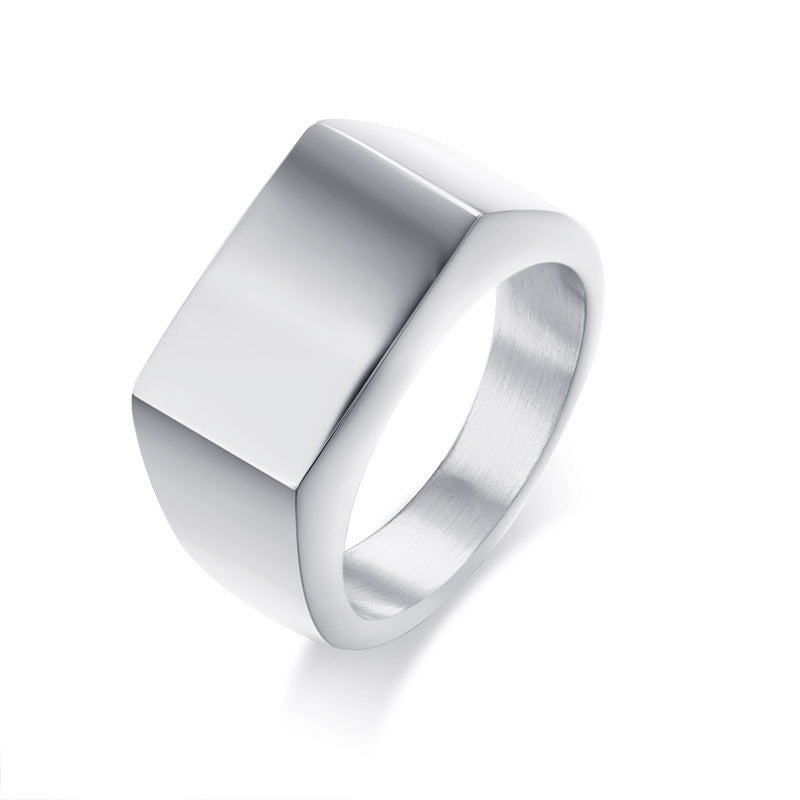 Herren Siegelring mit modernem, geometrischem Design Shop Nory