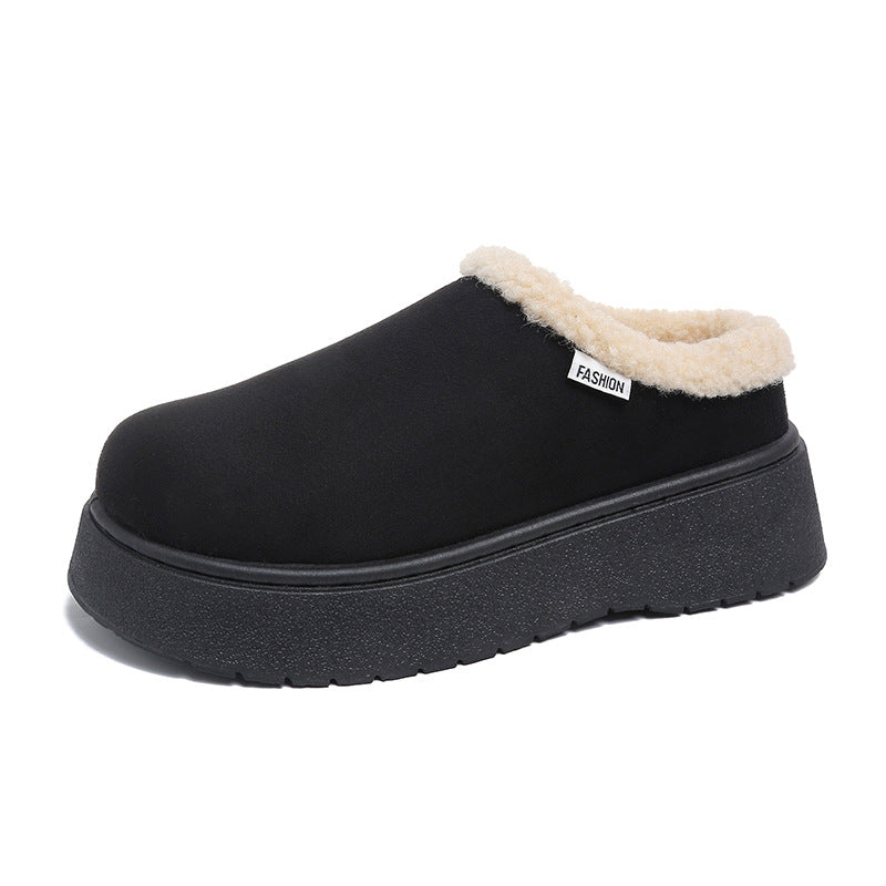 Damen Kuschelige Slipper‑Pantoffeln mit hohem Plateau und Teddyinnenfutter Shop Nory