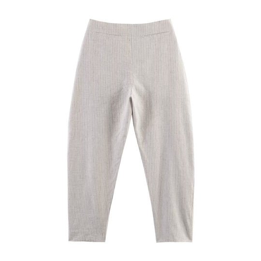 Damen Hochtaillierte Plissee-Hose mit weitem Sitz und schmaler Knöchelpartie Shop Nory