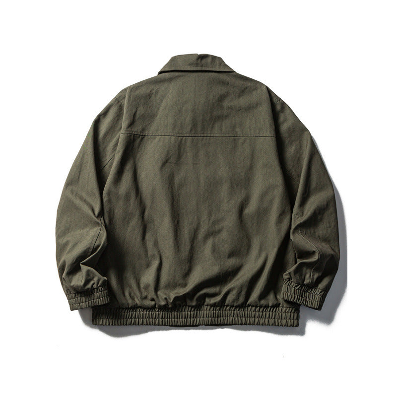 Herren Boxy-Fieldjacke im Utility-Look mit Stehkragen, durchgehendem Reißverschluss und elastischem Saum Shop Nory