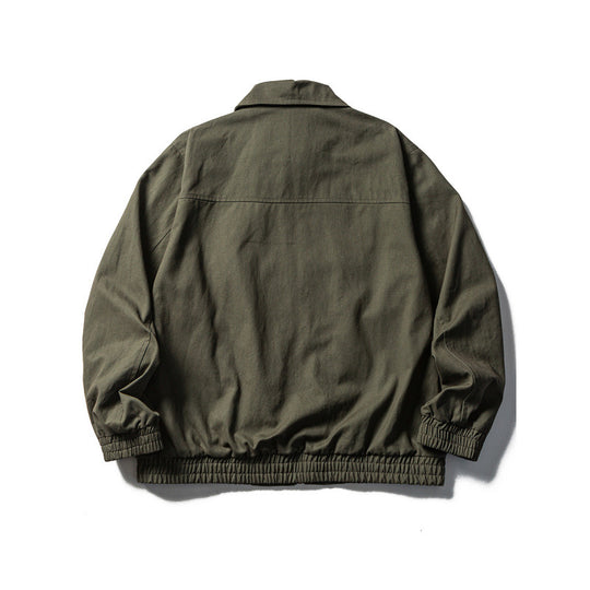 Herren Boxy-Fieldjacke im Utility-Look mit Stehkragen, durchgehendem Reißverschluss und elastischem Saum Shop Nory